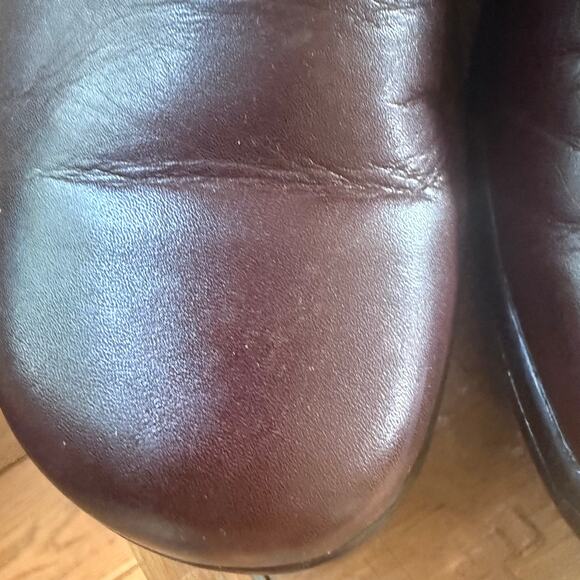 Clarks Women Bluemanor Clogs SZ 9.5 Brown Leather Comfort Classic Casual 80789 - Picture 9 of 10